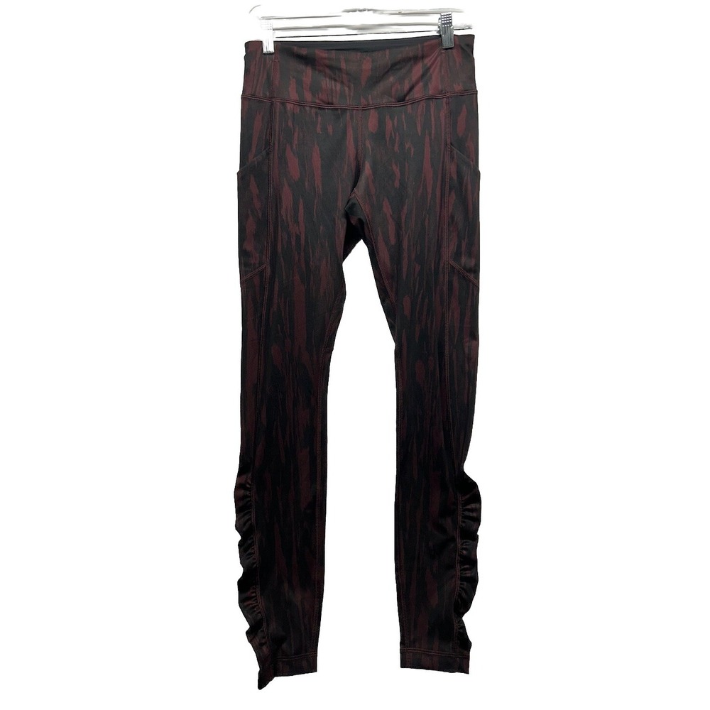 Lululemon Womens Size 6 Red Speed Tight IV Bordeau Luxtreme Leggings (S7)